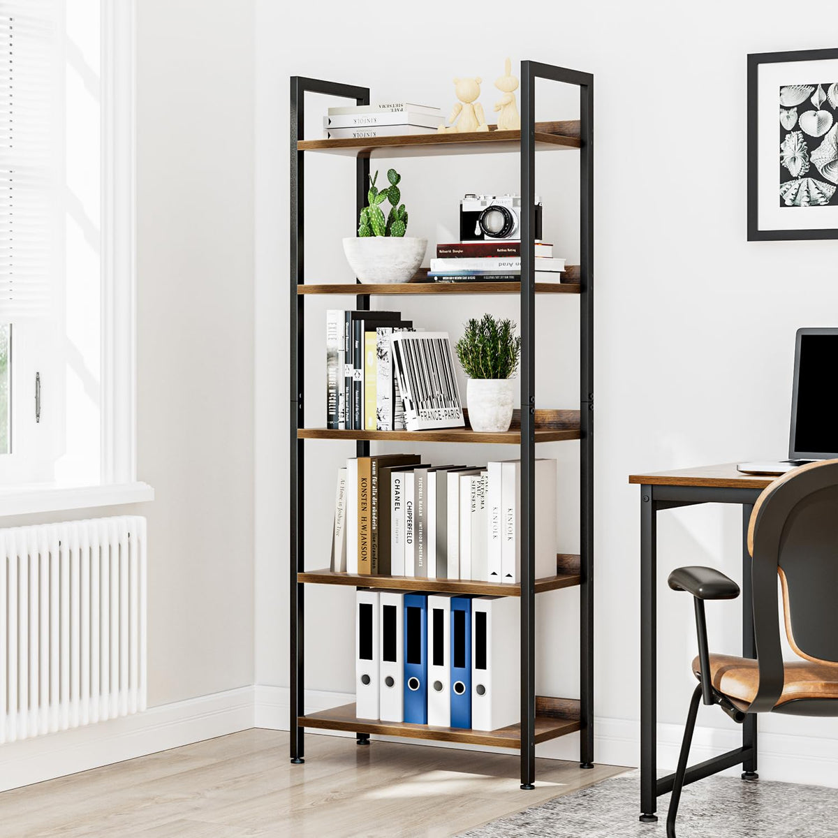 5 Tier Freestanding Bookshelf B9509