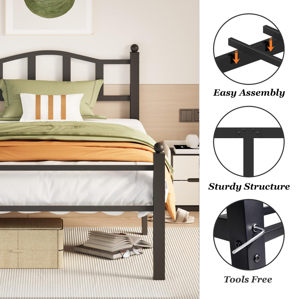 Twin Bed Frames with Headboard Z20274