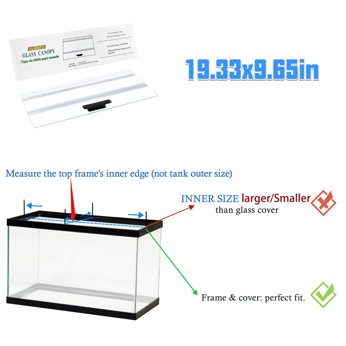 Clear Tempered Glass Canopy A52652