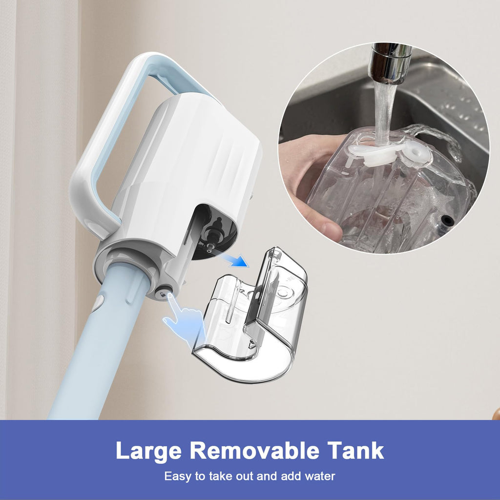 6 in1 Rotated Steam Mop Cleaner with 2 Microfiber Pads X16765