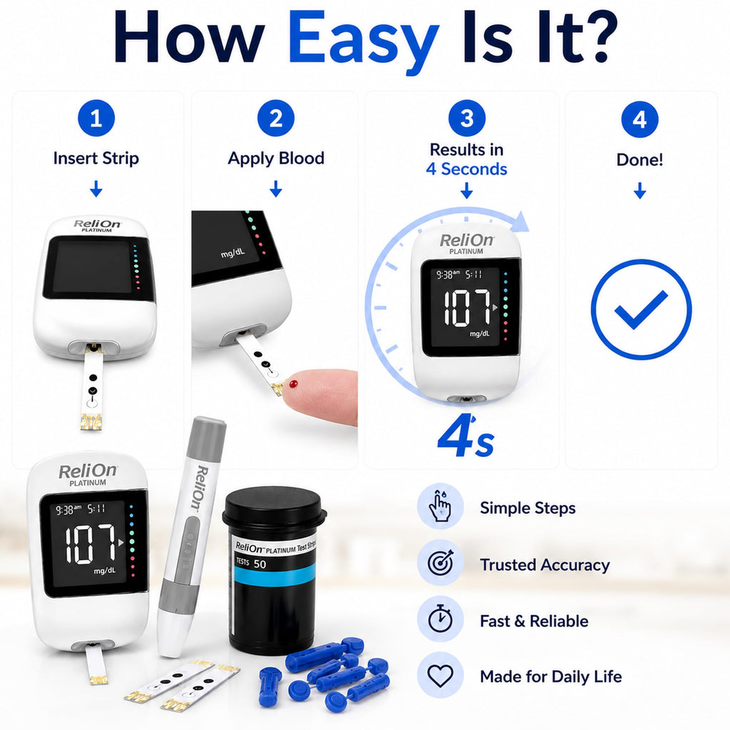Blood Glucose Monitor Kit with 50 Test Strips T784146