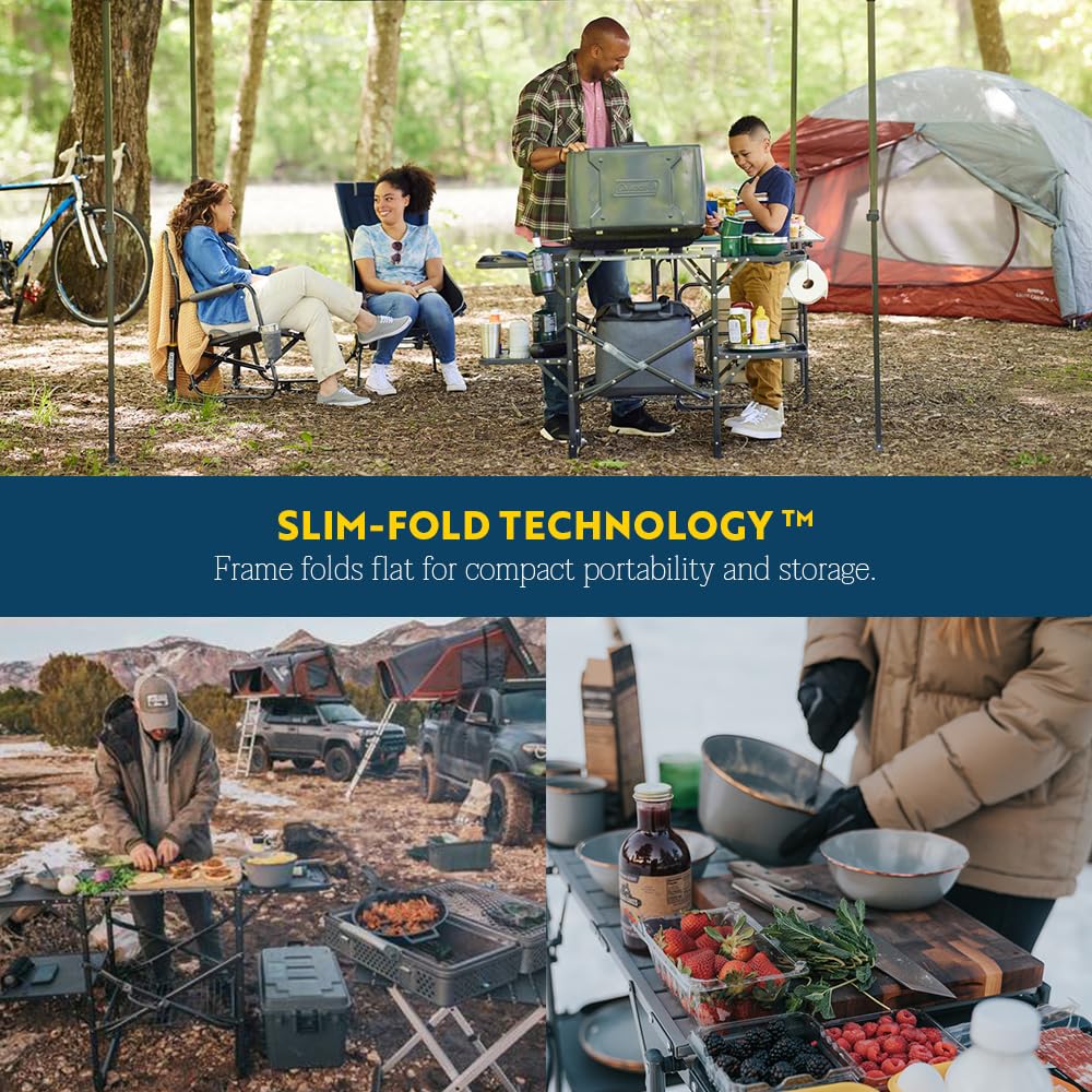 Portable Folding Cook Station with Heat Resistant Tabletop R93877