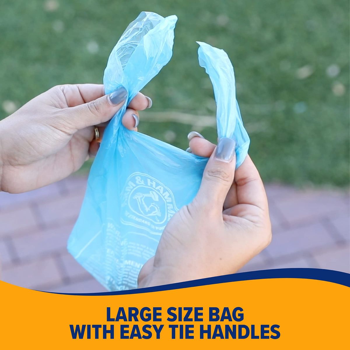 Easy-Tie Waste Bags Blue 75 Count O47089