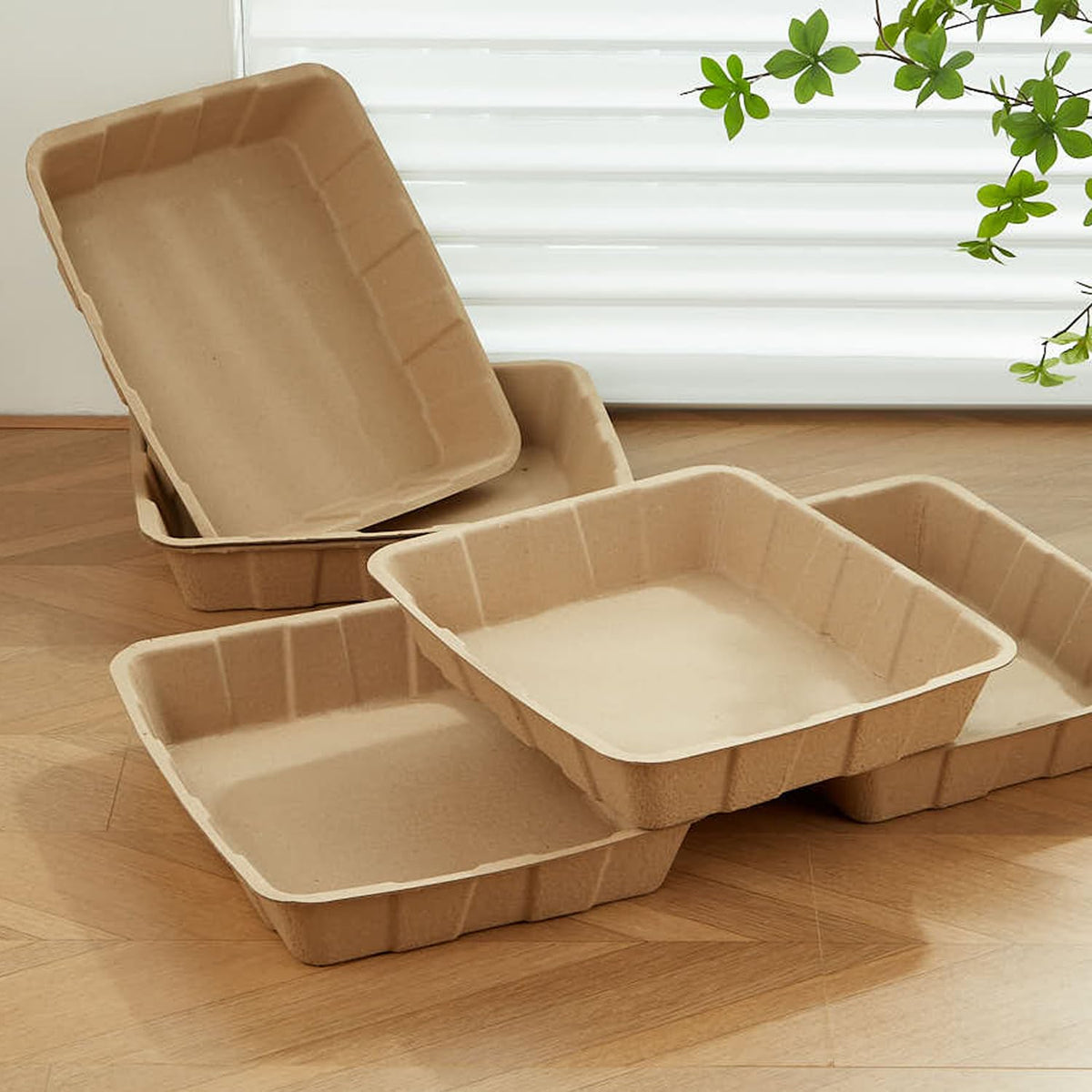 Disposable Cardboard Cat Litter Boxes 5 Pack N238