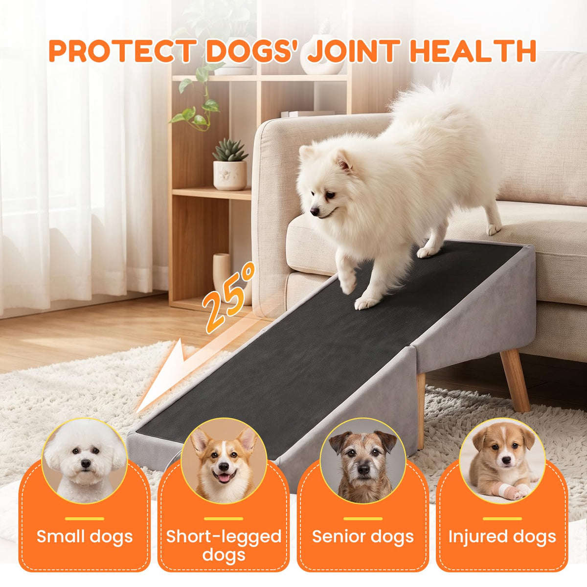 Foldable Dog Ramp Gray S2364