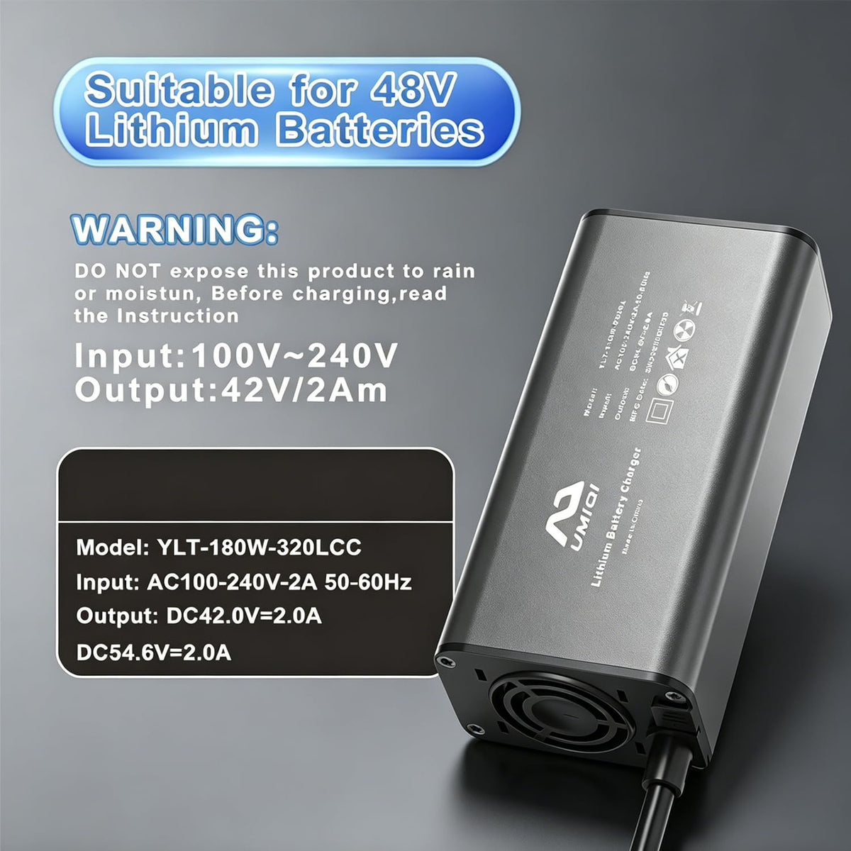 42V 2A Electric Bike Charger M7163