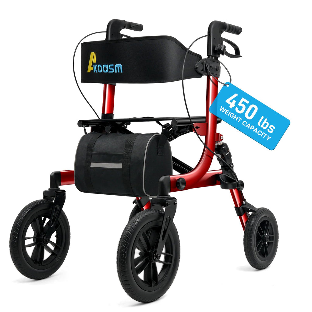 Outdoor Rollator Walkers with 12" Front Wheels Z674