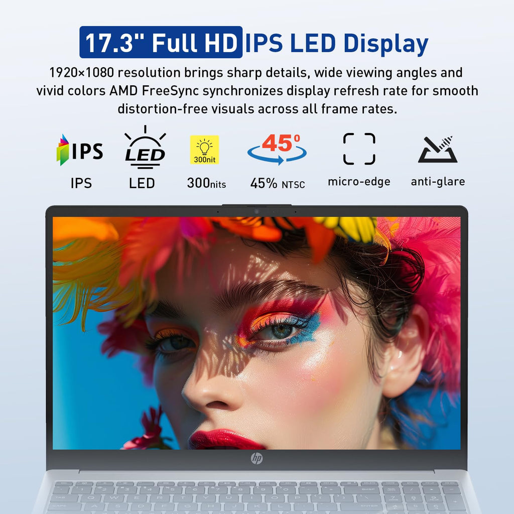 17.3" FHD IPS Anti-Glare Laptop, AMD Ryzen 5, 16GB RAM, 1TB Storage M23573