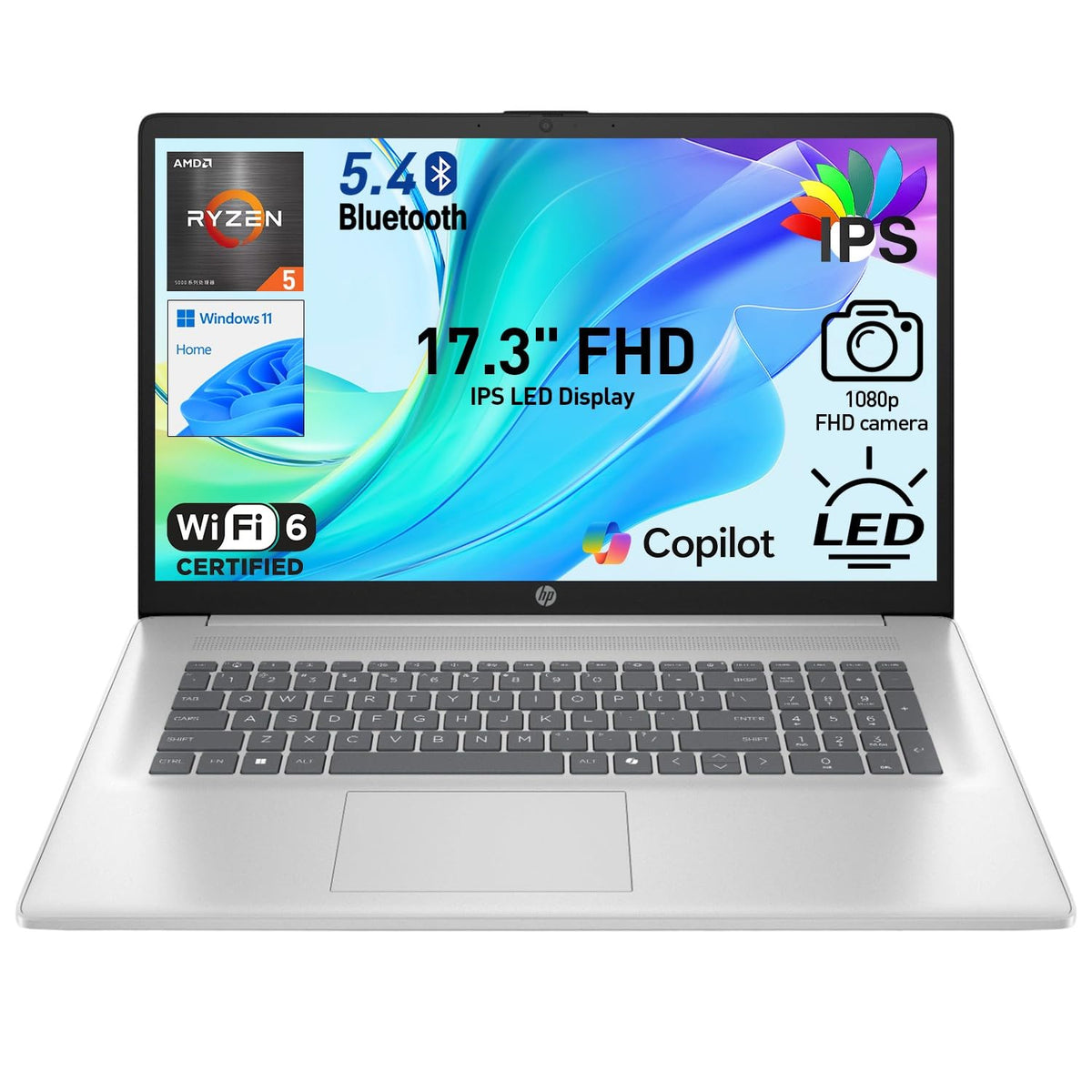 17.3" FHD IPS Anti-Glare Laptop, AMD Ryzen 5, 16GB RAM, 1TB Storage M23573