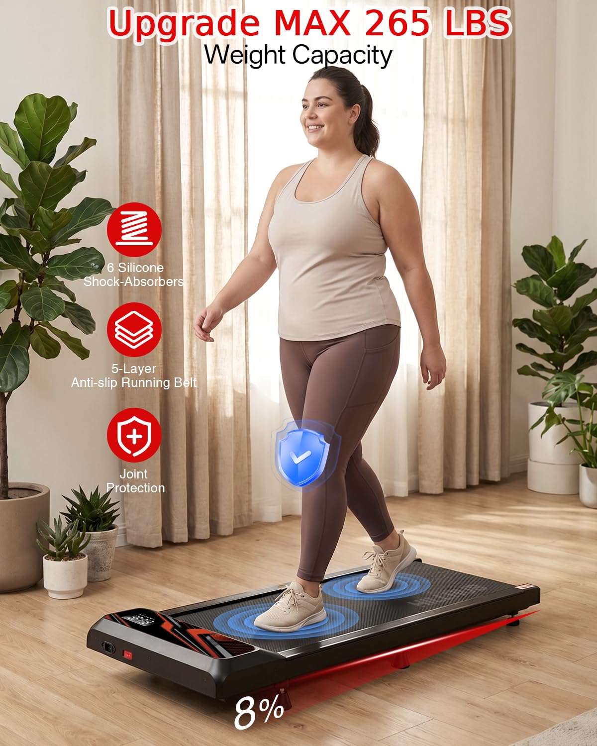 2.5HP Treadmill with Handle Bar A239327