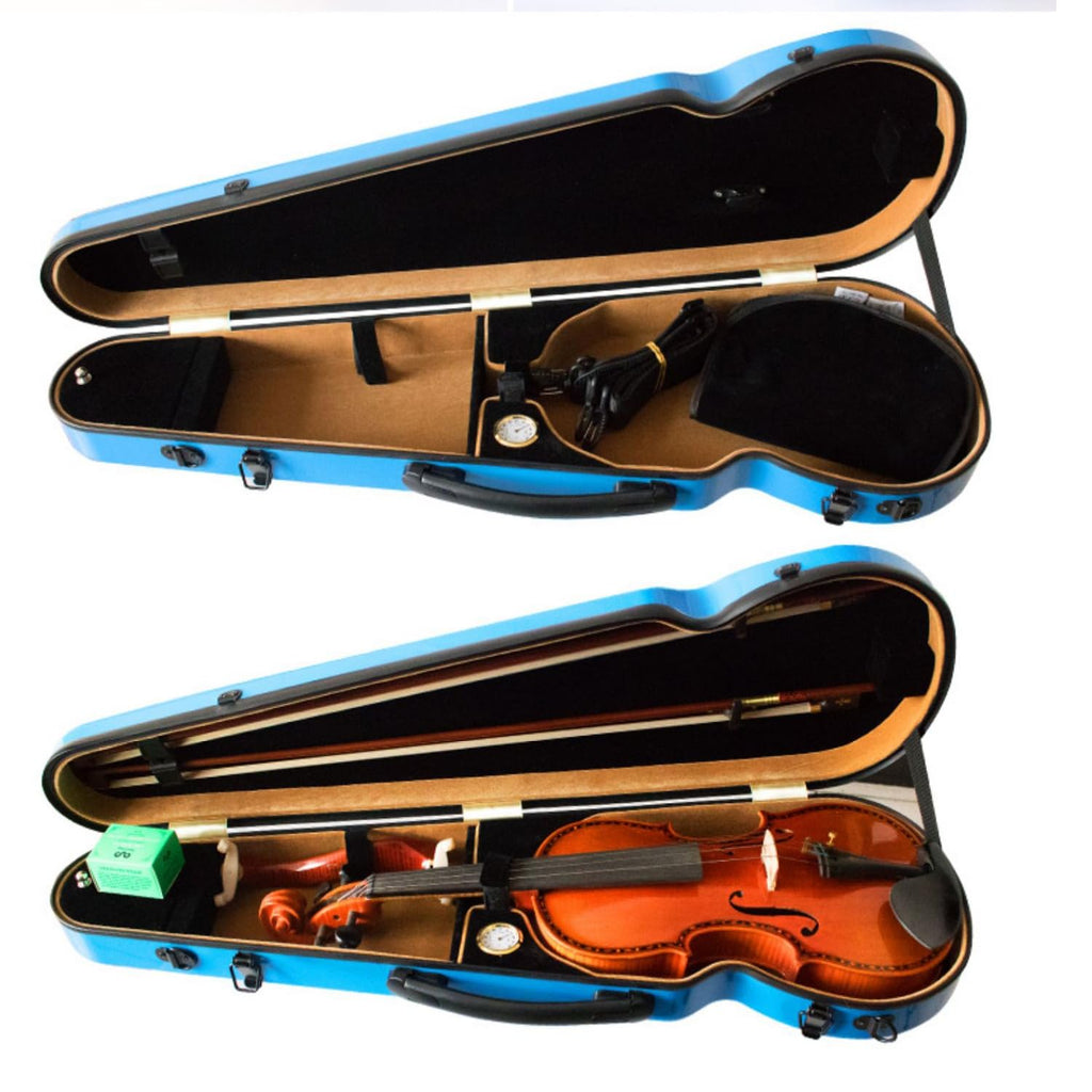 4/4 Full Size Hard Shell Carbon Fiber Violin Case with Straps I9431