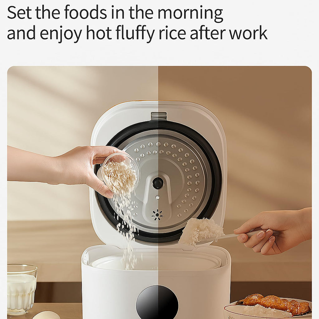 Low Sugar 3L Ceramic Rice Cooker with Steamer Basket R51468