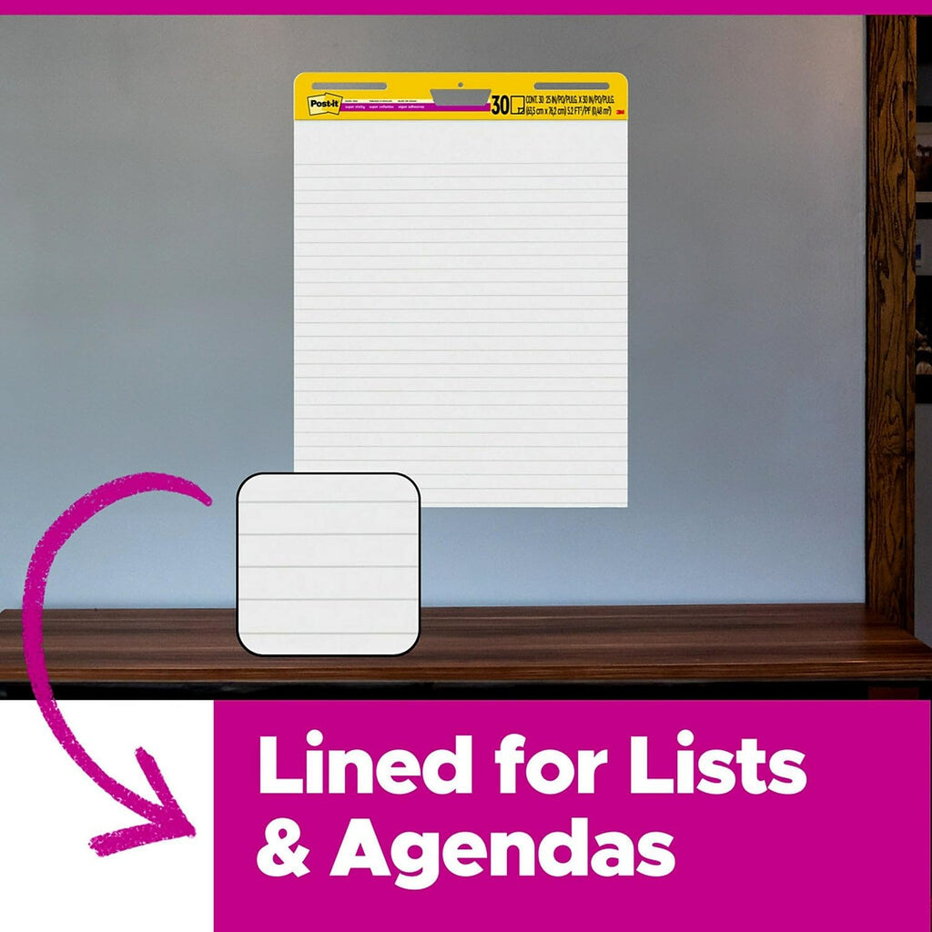 Blue Easel Pads 25 x 30 in. 30 Sheets Pack of 6 K655