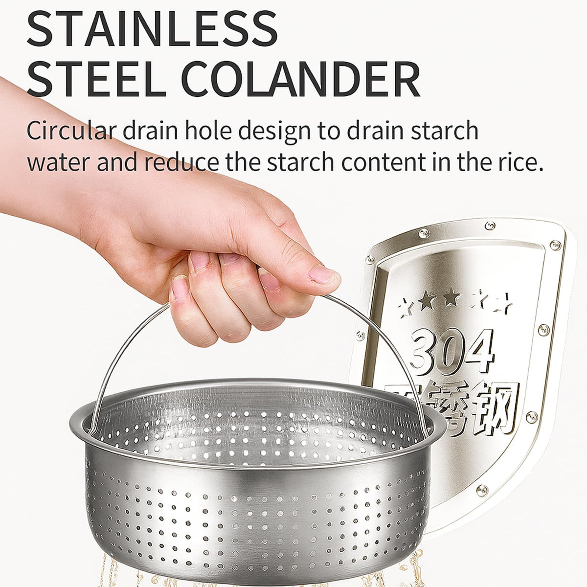 Low Sugar 3L Ceramic Rice Cooker with Steamer Basket R51468