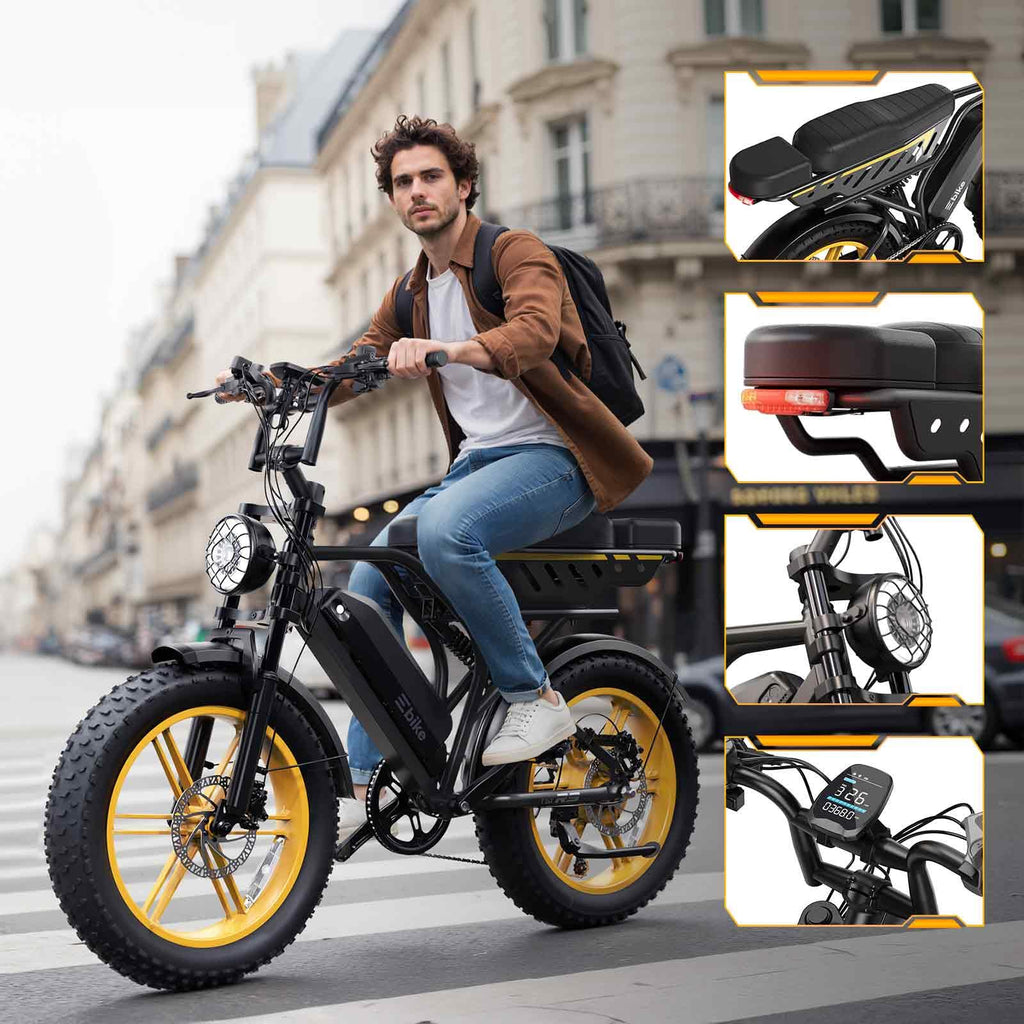 Electric Bike for Adults 48V 15/30 Ah Battery H220