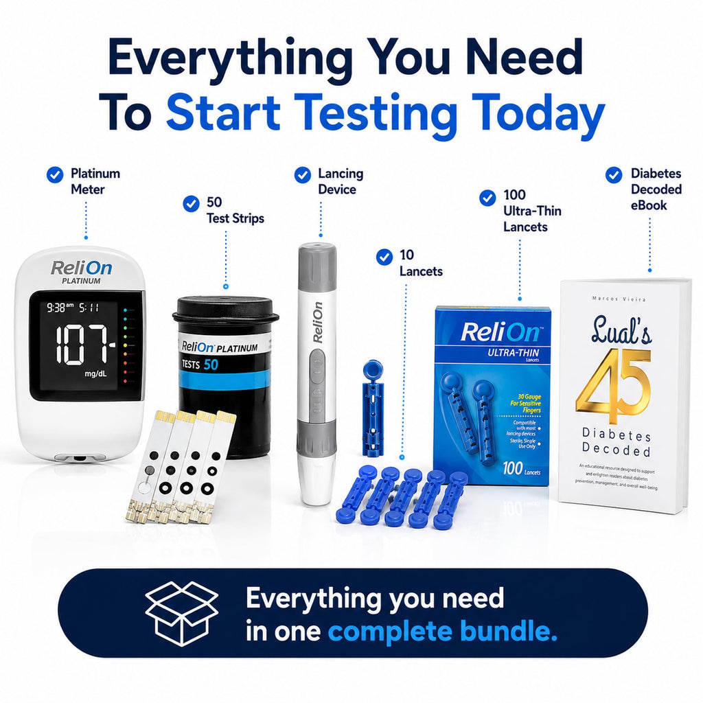 Blood Glucose Monitor Kit with 50 Test Strips T784146