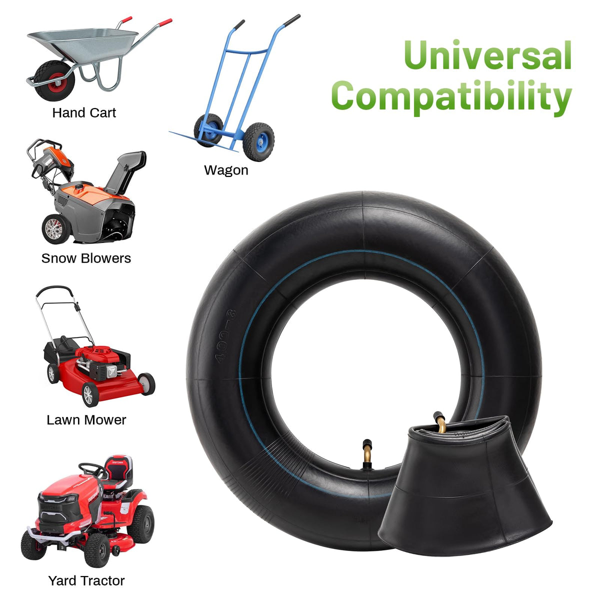 4.80-8 4.00-8 Replacement Tire Inner Tube with TR87 Angled Valve W260698
