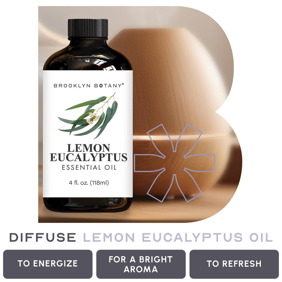 Lemon Eucalyptus & Lavender Essential Oils 4 Fl Oz Pack of 2 P4419