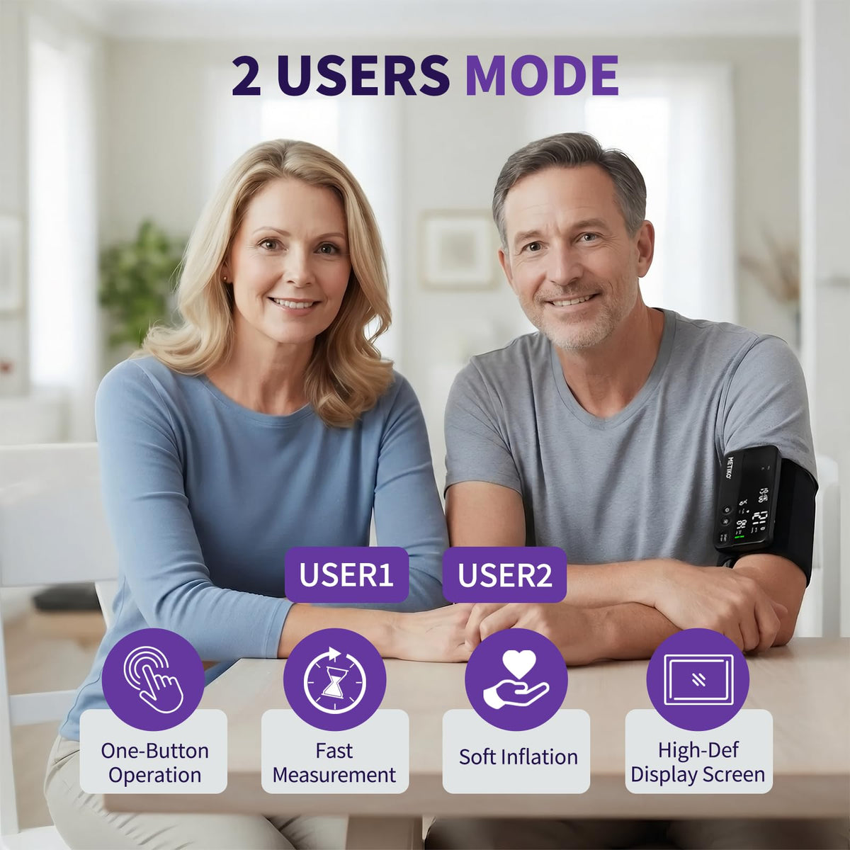 Wireless Upper Arm Blood Pressure Monitor W8624