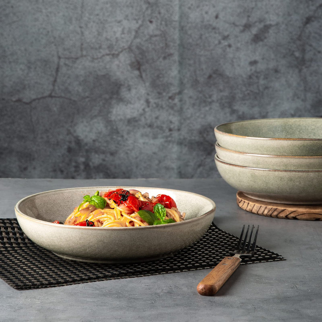 Ceramic Pasta Bowls Set of 4 Q4591