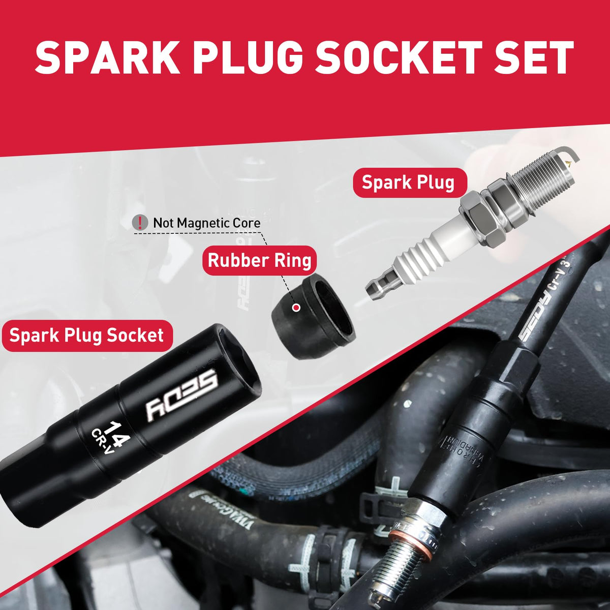 96-Piece 3/8" Drive Impact Socket Wrench and Bit Set, SAE & Metric, Cr-V Standard & Deep Sockets T60291