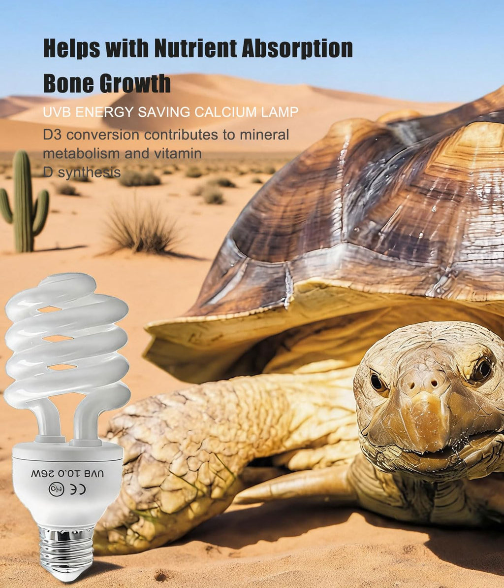 E26 Reptile UVB Light Bulb 26W 2-Pack O692190