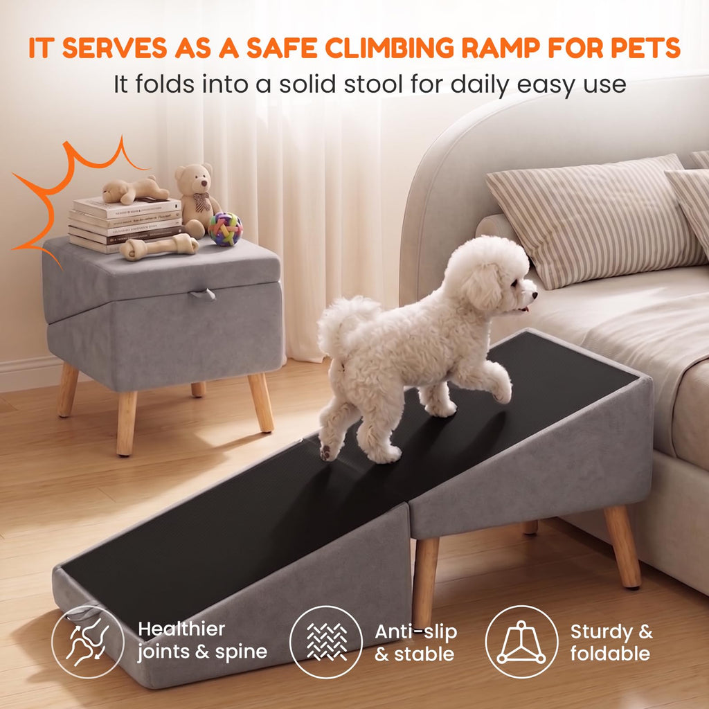 Foldable Dog Ramp Gray S2364