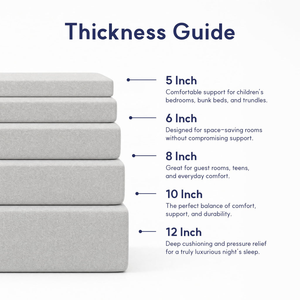 5 Inch Green Tea Gel Memory Foam Twin Mattress G8554