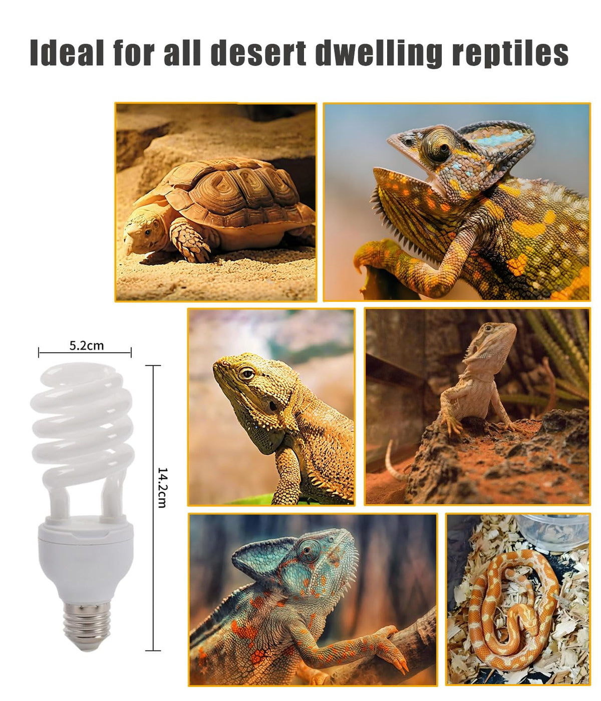 E26 Reptile UVB Light Bulb 26W 2-Pack O692190