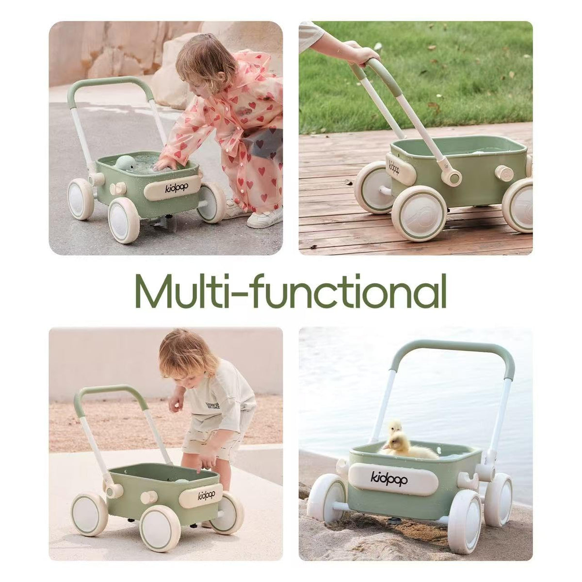 Baby Push Walker with Wheels Green C5135
