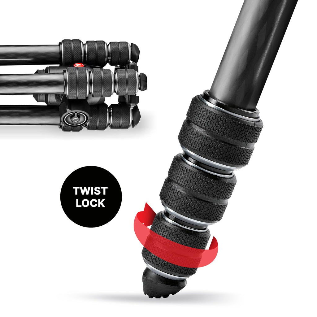 Camera Tripod Kit with Fluid Head and Twist Closure O321987