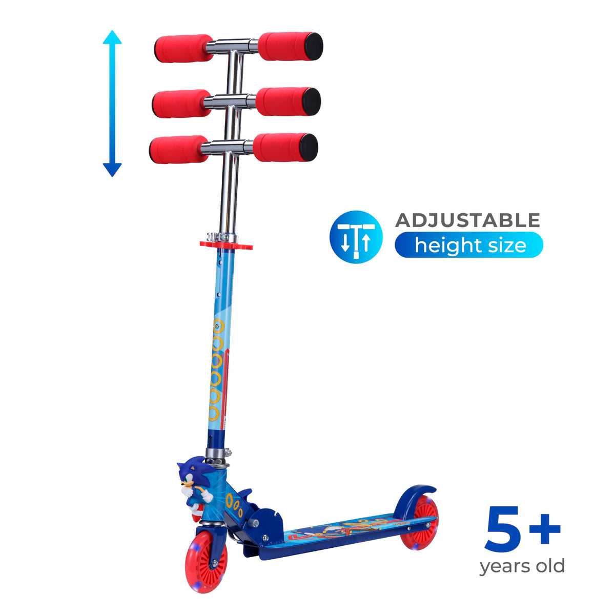 2 Wheel Foldable Kids Kick Scooter with LED Wheels I694356