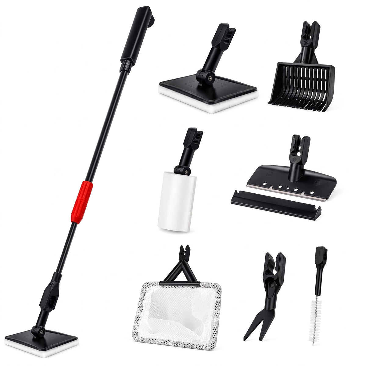 7 in 1 Aquarium Cleaning Kit with Adjustable Long Handle J15216