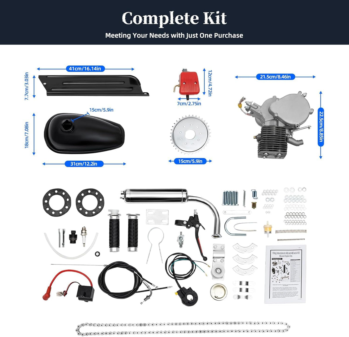 100cc 2-Stroke Bicycle Engine Kit Z392391