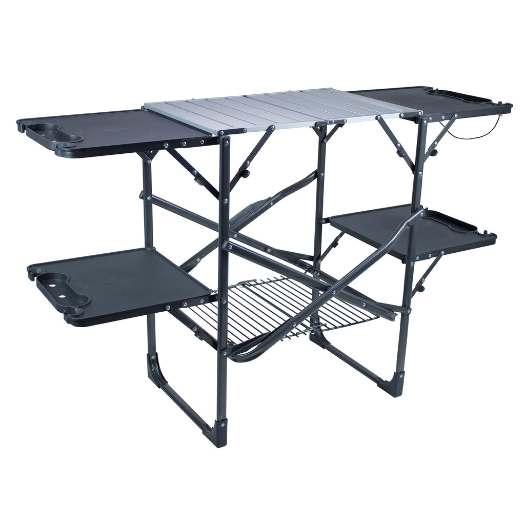Portable Folding Cook Station with Heat Resistant Tabletop R93877