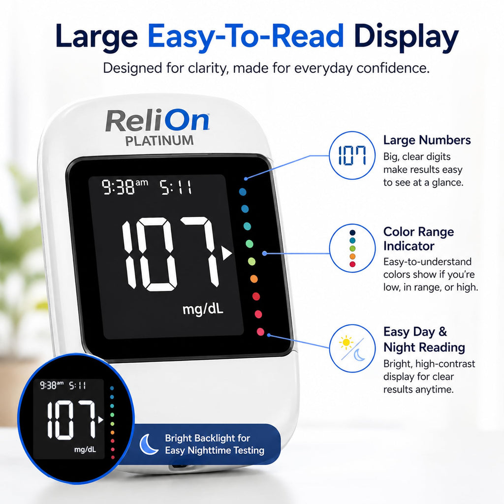 Blood Glucose Monitor Kit with 50 Test Strips T784146