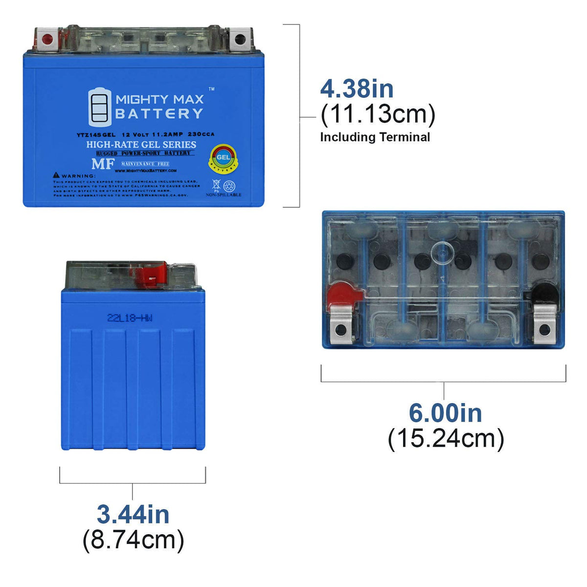 12V 11.2Ah GEL Battery S423