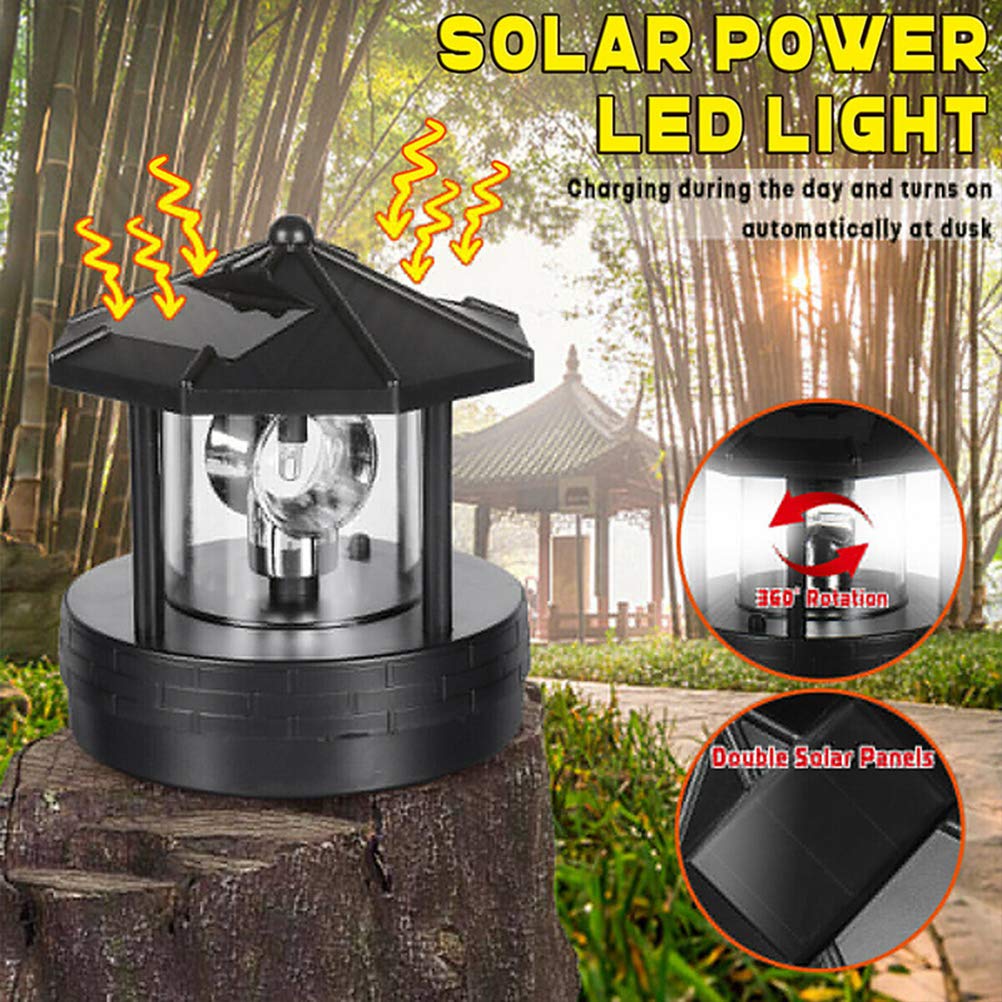 Solar Powered LED Lighthouse Outdoor Lamp A17287