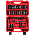 96-Piece 3/8" Drive Impact Socket Wrench and Bit Set, SAE & Metric, Cr-V Standard & Deep Sockets T60291