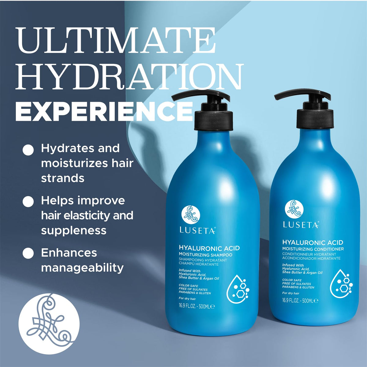 Hydrating Shampoo and Conditioner Set with Shea Butter & Avocado Oil O7224