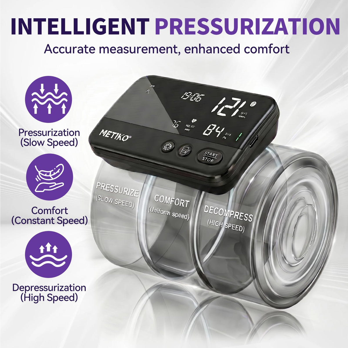 Wireless Upper Arm Blood Pressure Monitor W8624
