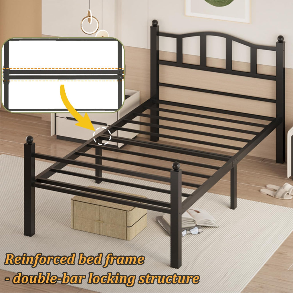 Twin Bed Frames with Headboard Z20274