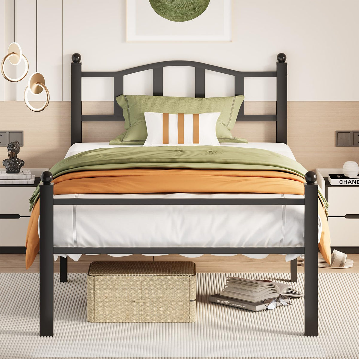 Twin Bed Frames with Headboard Z20274