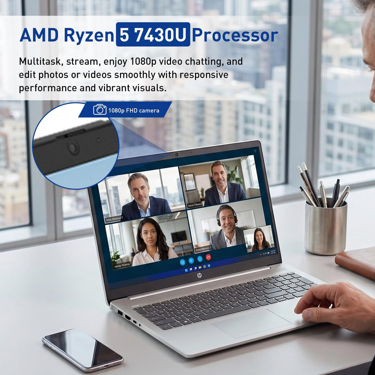 17.3" FHD IPS Anti-Glare Laptop, AMD Ryzen 5, 16GB RAM, 1TB Storage M23573