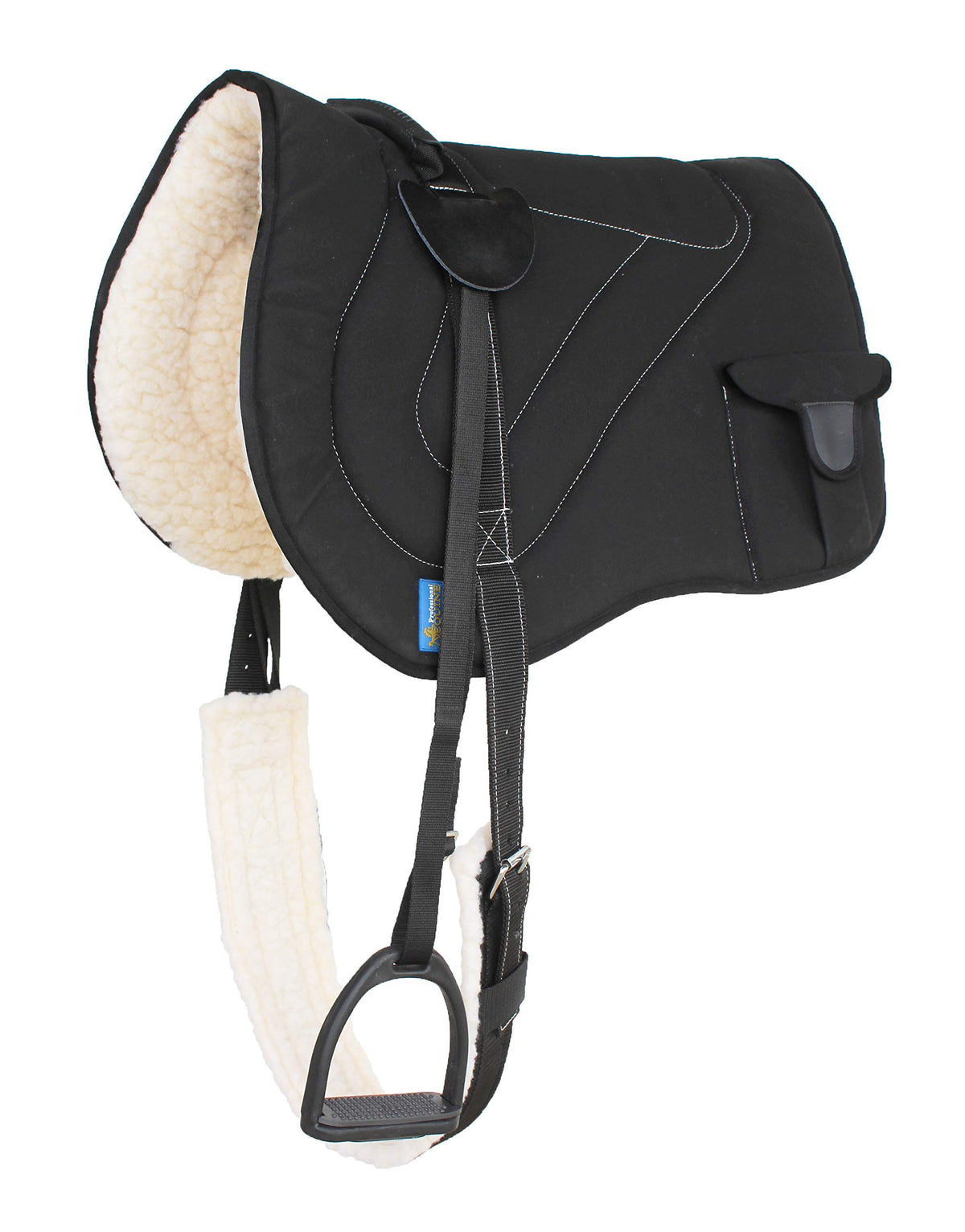 Horse Saddle Pad Fleece Padded Adjustable Bareback Pad O5106