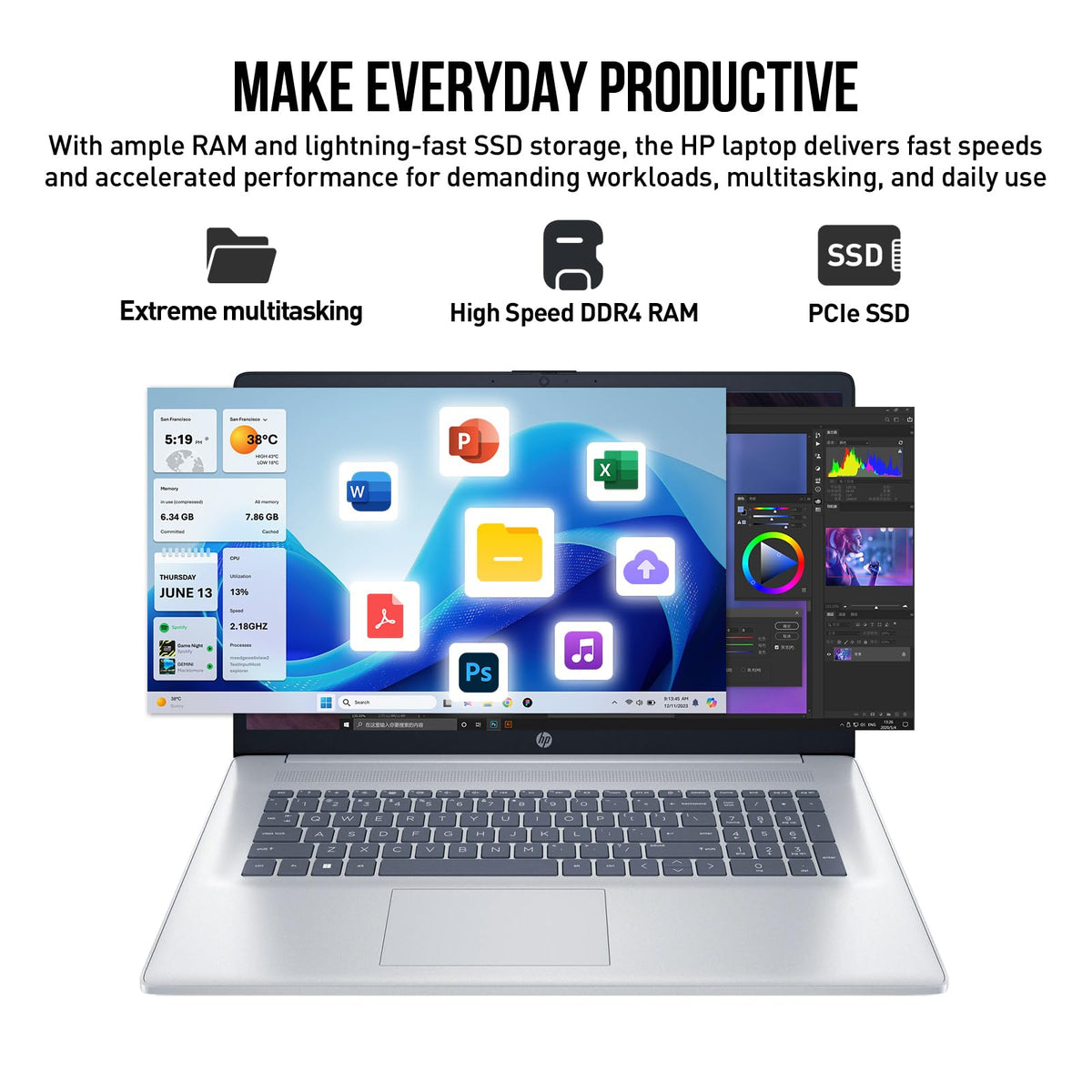 17 Inch Intel Core 7 Windows 11 Pro Laptop M834095