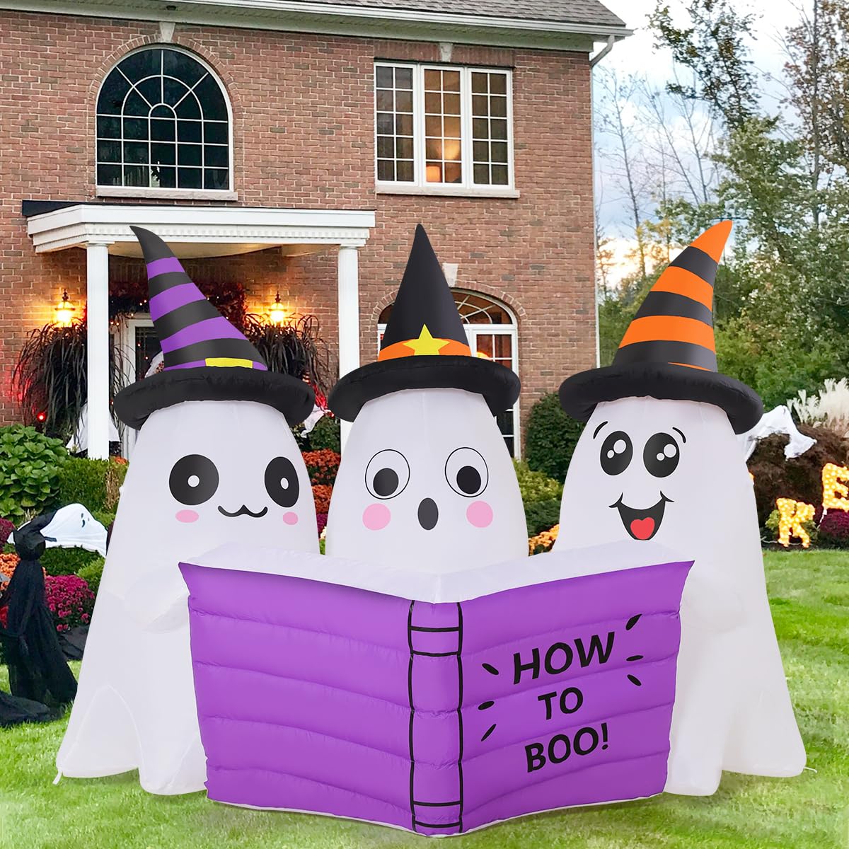 5.2FT Halloween Inflatables Ghost Outdoor Decoration with Built-in LEDs Q336299