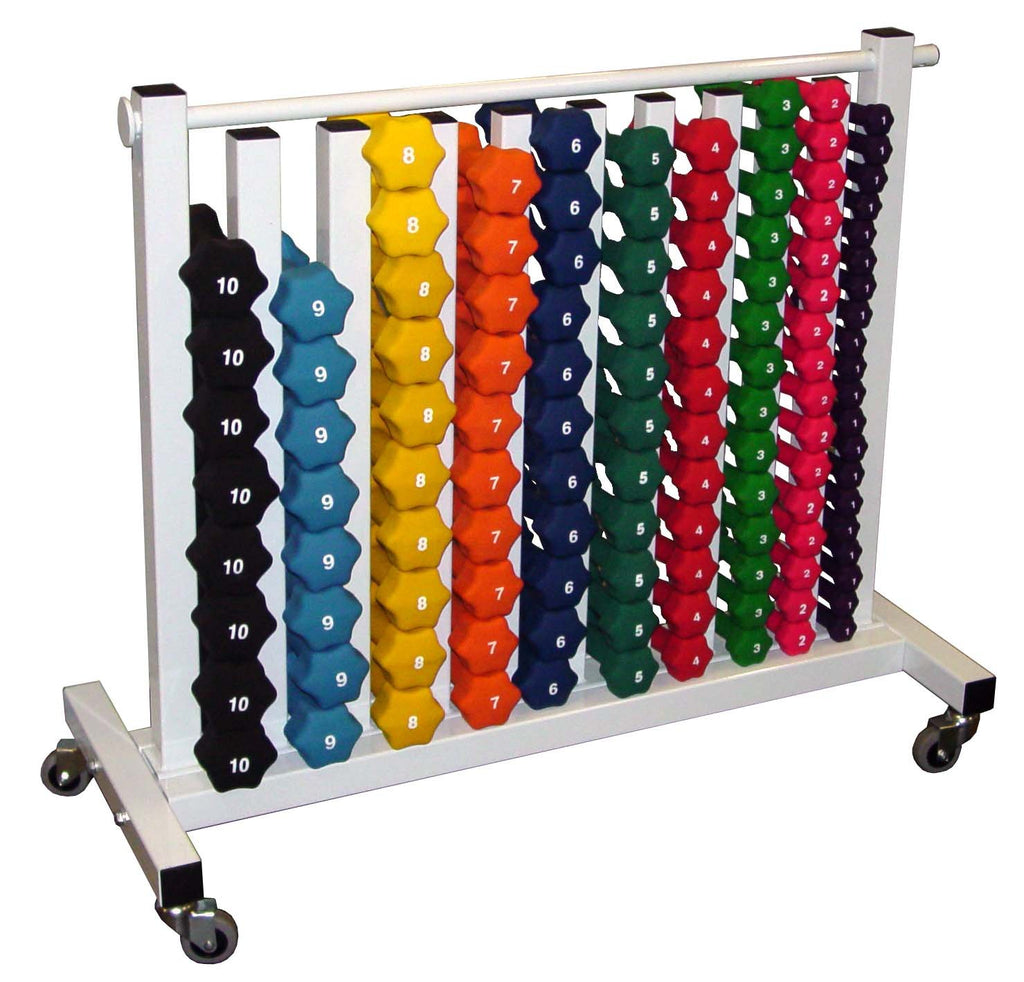 Neoprene Dumbbell Set with Rack Y328755