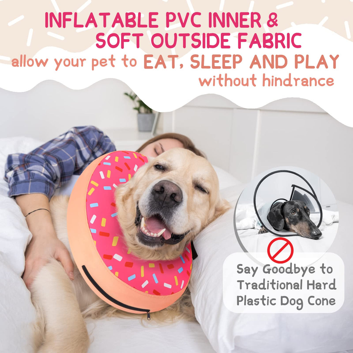 Inflatable Dog Cone Collar S398
