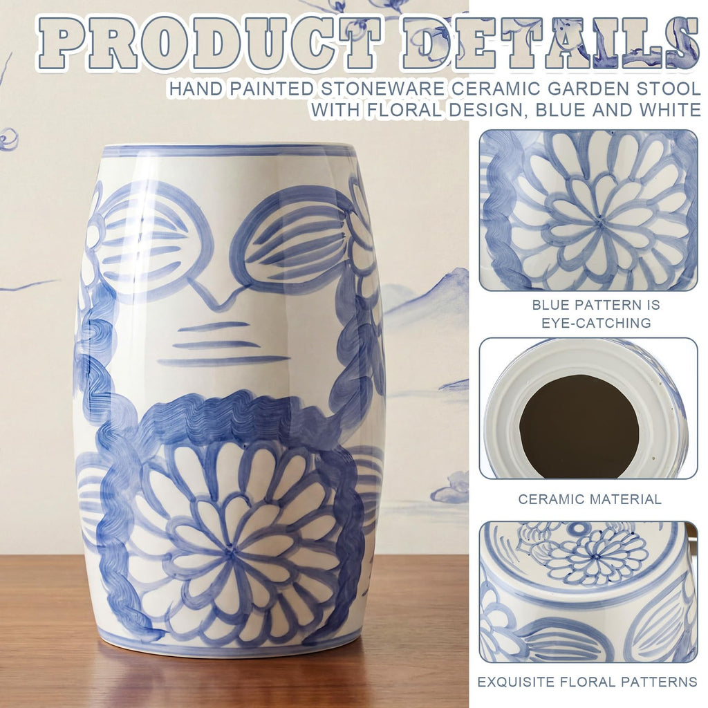 Ceramic Garden Stool Side Table O9284